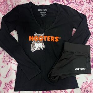 Hooters matching uniform long sleeve and short